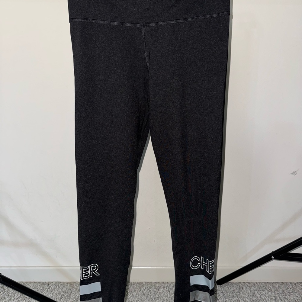 Black Cheer Leggings